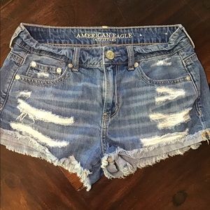American Eagle TomGirl Shortie Distressed 2